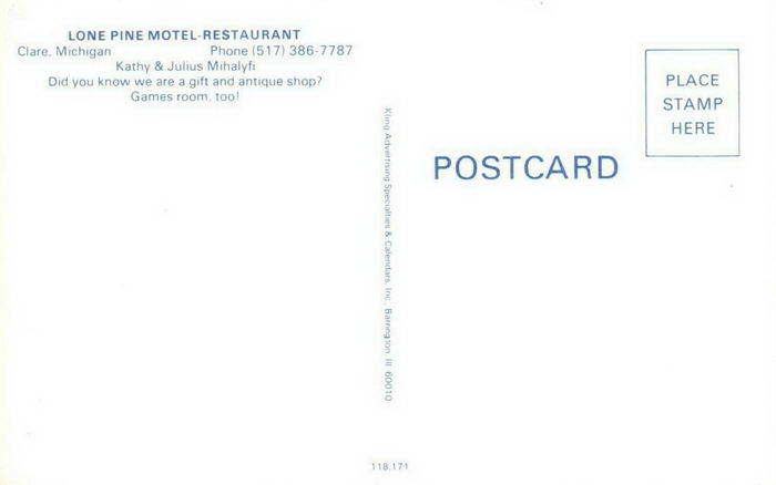 Lone Pine Motel & Restaurant - Old Postcard (newer photo)